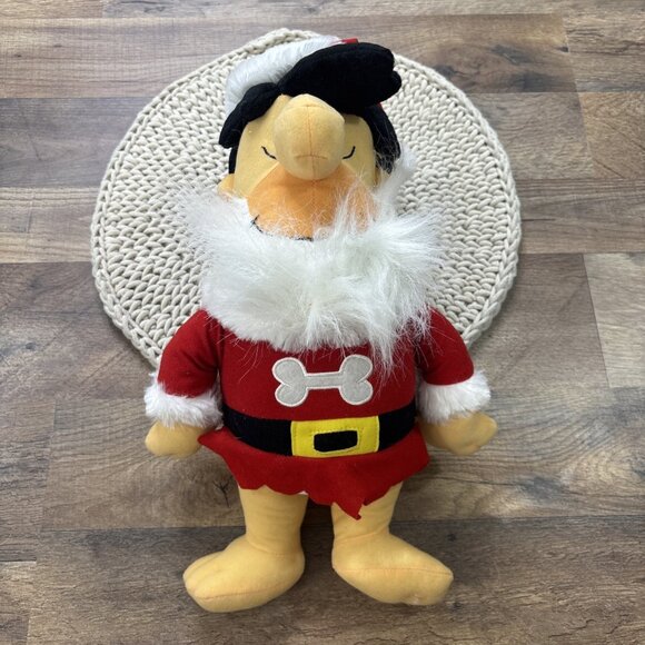 Hanna Barbera Fred Flintstone Santa Claus Plush 15” The Flintstones Christmas - Picture 1 of 4